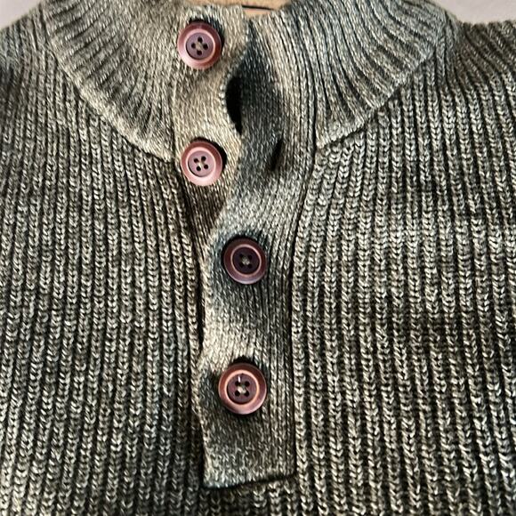 GH BASS & CO MEN'S Heavy FLEECE PULLOVER SWEATER SZ L - Picture 3 of 7